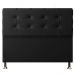 Cabeceira Casal 1,40m Atenas Suede Preto - Pallazio