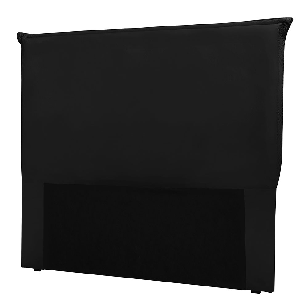 Cabeceira Casal 1,40m Barcelona Suede Preto - Pallazio