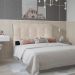 Cabeceira Casal 1,40m Berlim Suede Bege - Pallazio
