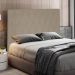 Cabeceira Casal 1,40m Estocolmo Suede Bege - Pallazio