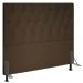 Cabeceira Casal 1,40m Estocolmo Suede Marrom - Pallazio