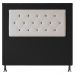 Cabeceira Casal 1,40m Havana Suede Preto com Corino Branco - Pallazio