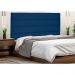 Cabeceira Casal 1,40m La Italiana Suede Azul Marinho - Pallazio
