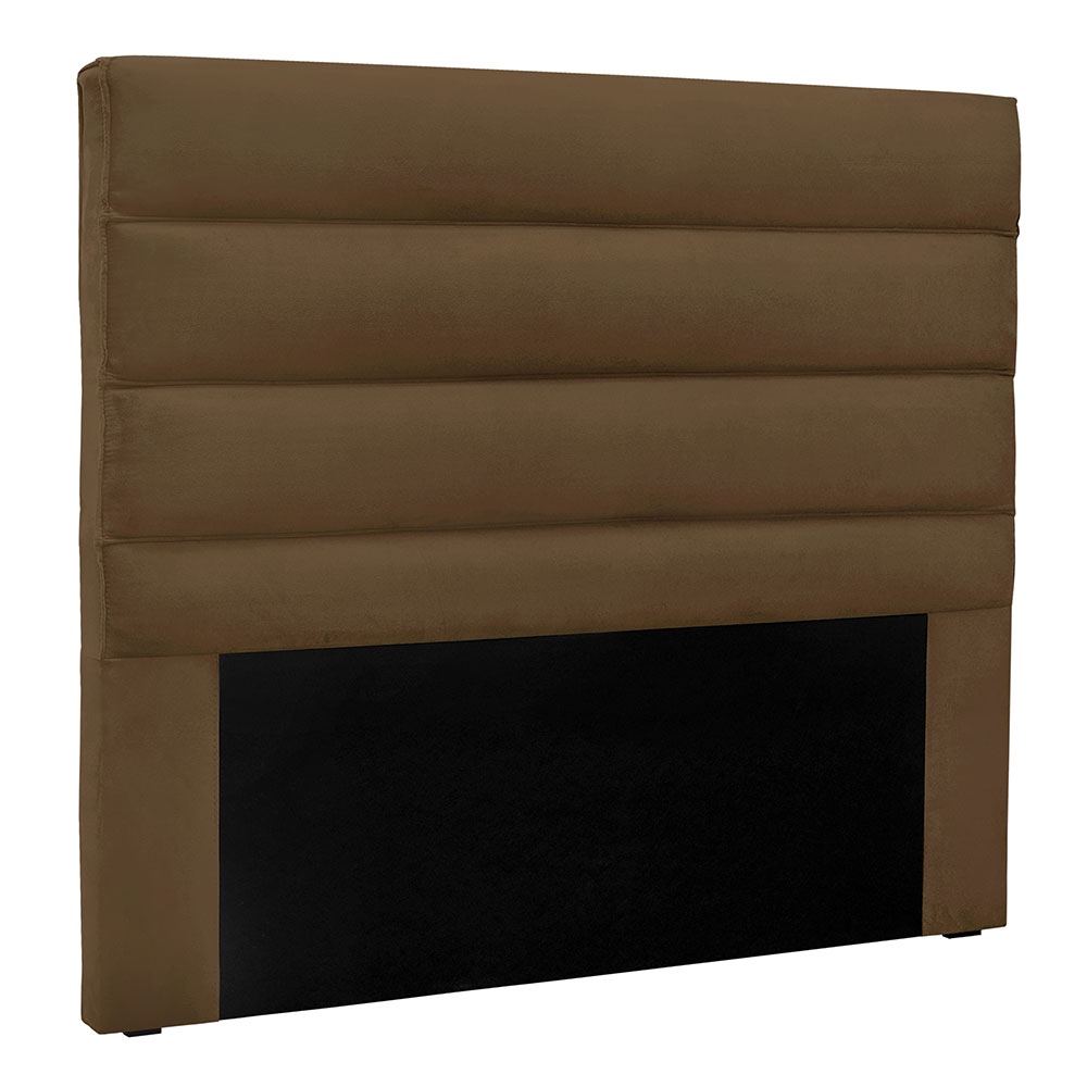 Cabeceira Casal 1,40m Las Palmas Suede Caramelo - Pallazio