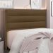 Cabeceira Casal 1,40m Las Palmas Suede Caramelo - Pallazio