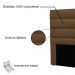 Cabeceira Casal 1,40m Las Palmas Suede Caramelo - Pallazio