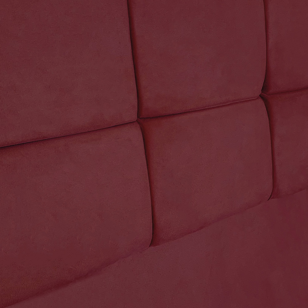 Cabeceira Casal 1,40m Nina Suede Marsala - Pallazio