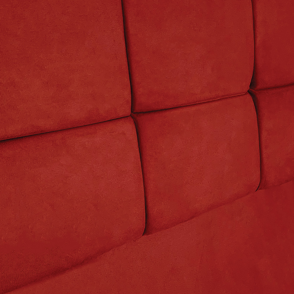 Cabeceira Casal 1,40m Nina Suede Vermelho - Pallazio
