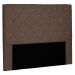 Cabeceira Casal 1,40m Tânia Suede Caramelo - Pallazio