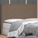 Cabeceira Casal 1,40m Tânia Suede Caramelo - Pallazio