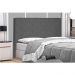 Cabeceira Casal 1,40m Tânia Suede Cinza - Pallazio
