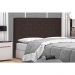 Cabeceira Casal 1,40m Tânia Suede Marrom Café - Pallazio
