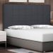Cabeceira Casal 1,40m Verona Suede Cinza - Pallazio