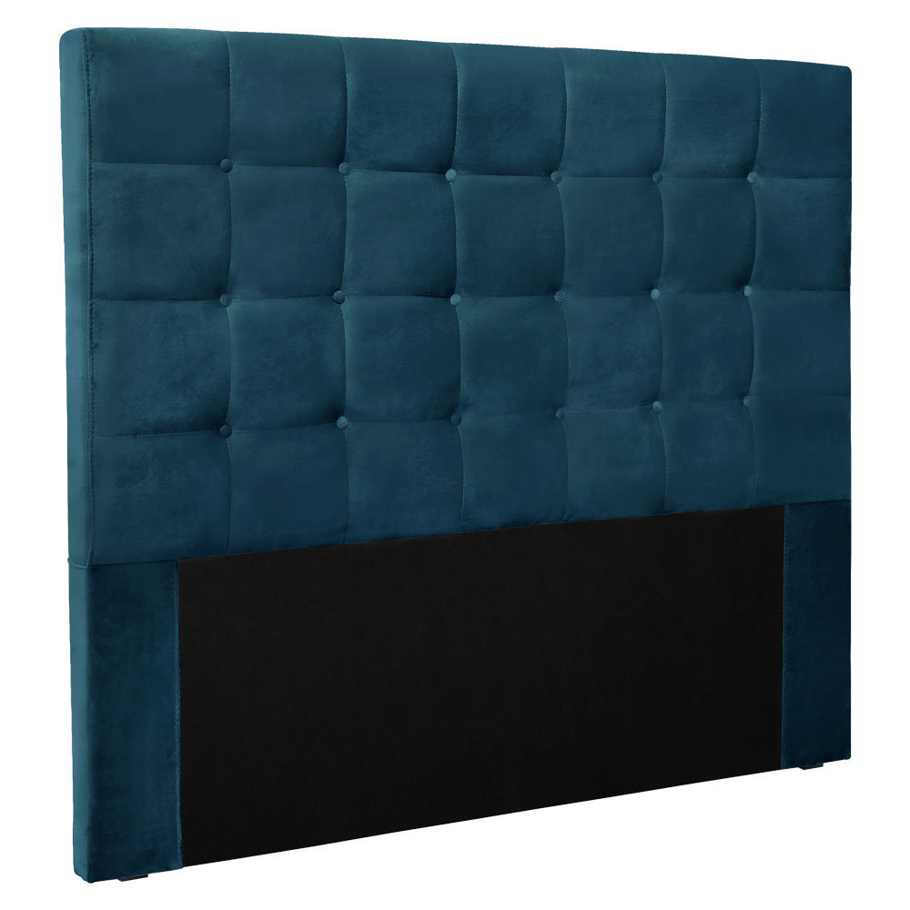 Cabeceira Casal 1,40m Verona Veludo Azul Marinho - Pallazio