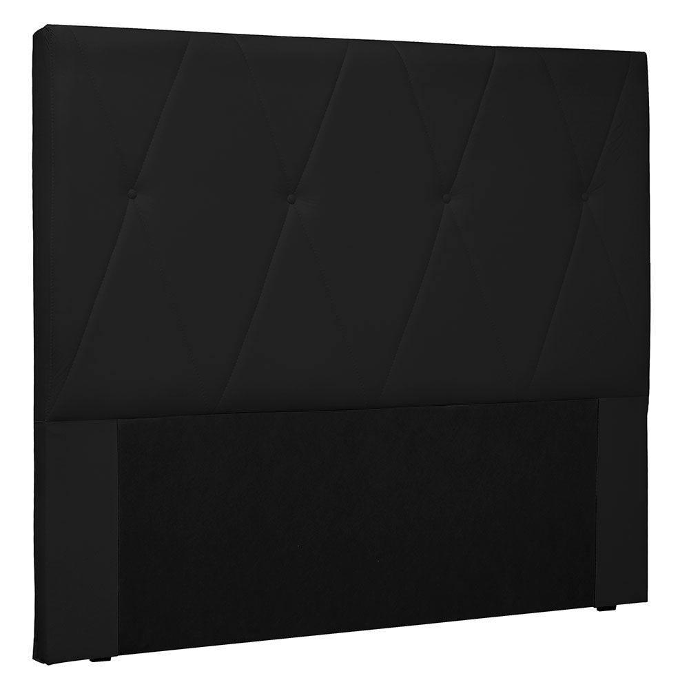 Cabeceira King 1,95m Aquilla Corano Preto - Pallazio