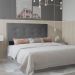 Cabeceira King 1,95m Berlim Corano Cinza - Pallazio