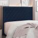 Cabeceira King 1,95m Córdoba Suede Azul Marinho - Pallazio
