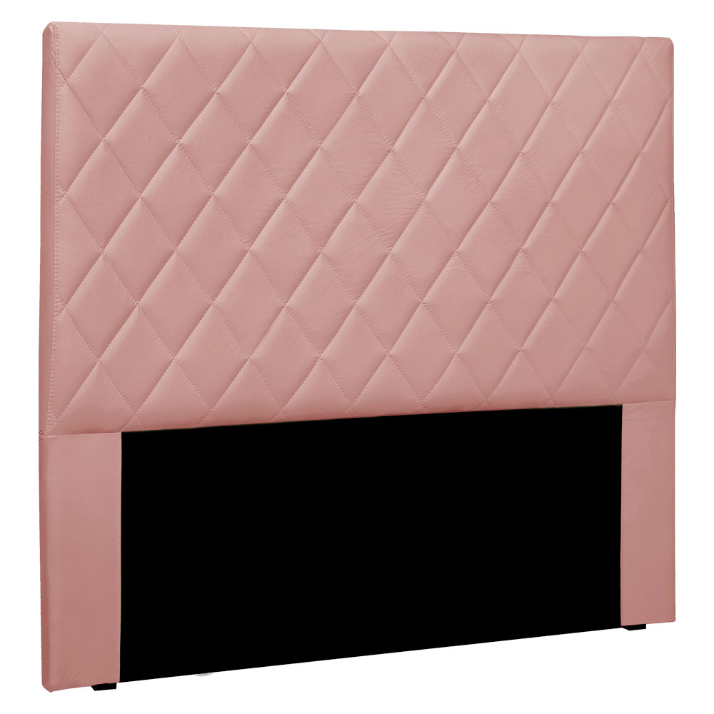 Cabeceira King 1,95m Esmeralda Veludo Rosa - Pallazio