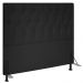Cabeceira King 1,95m Estocolmo Suede Preto - Pallazio