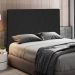 Cabeceira King 1,95m Estocolmo Suede Preto - Pallazio