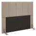 Cabeceira King 1,95m Genebra Suede Bege - Pallazio