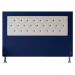 Cabeceira King 1,95m Havana Suede Azul com Corino Branco - Pallazio