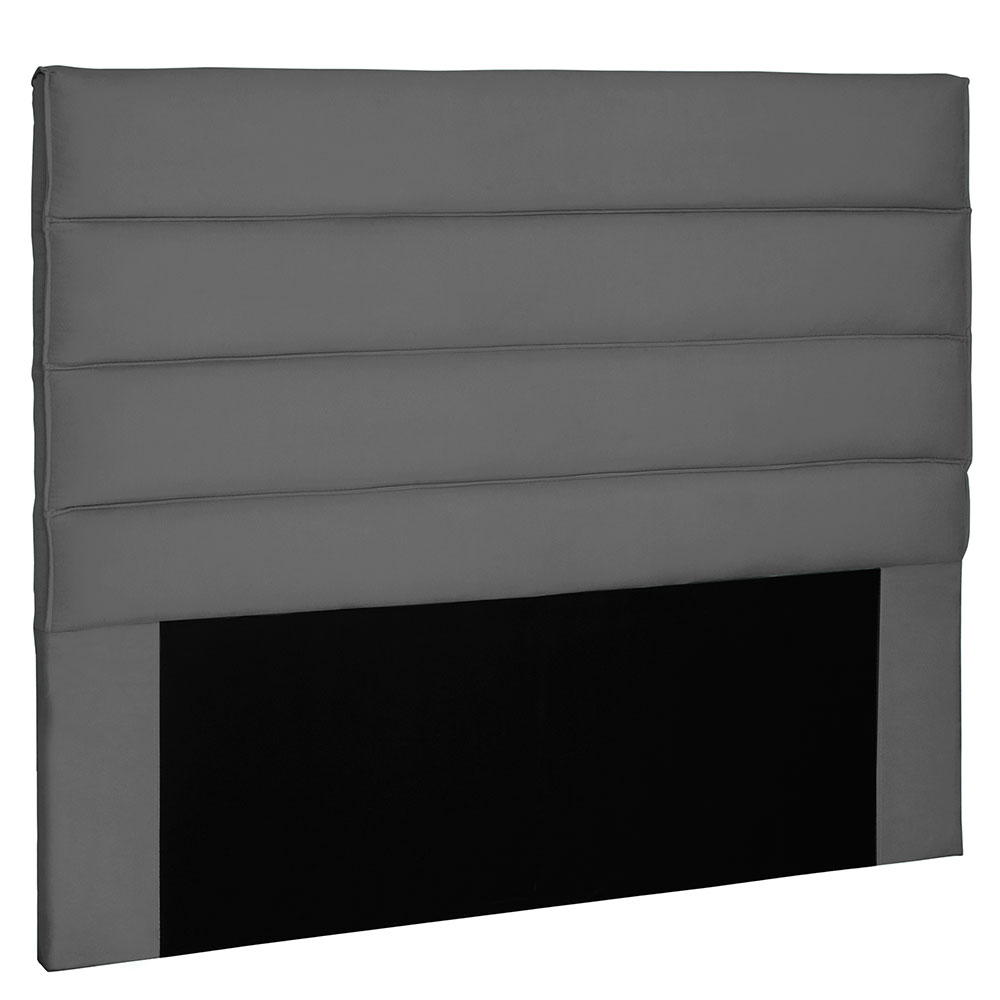 Cabeceira King 1,95m La Italiana Suede Cinza - Pallazio