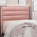 Cabeceira King 1,95m La Italiana Veludo Rosa - Pallazio
