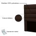 Cabeceira King 1,95m Las Palmas Suede Marrom - Pallazio