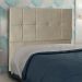 Cabeceira King 1,95m Lisboa Suede Bege - Pallazio