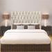 Cabeceira King 1,95m Paris Suede Bege - Pallazio