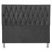 Cabeceira King 1,95m Paris Suede Cinza - Pallazio