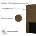Cabeceira King 1,95m Santiago Suede Caramelo - Pallazio