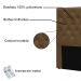 Cabeceira King 1,95m Toledo Suede Caramelo - Pallazio