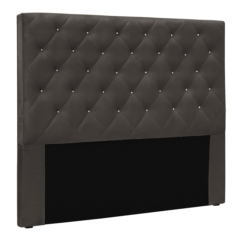 Cabeceira King 1,95m Toledo Suede Cinza - Pallazio