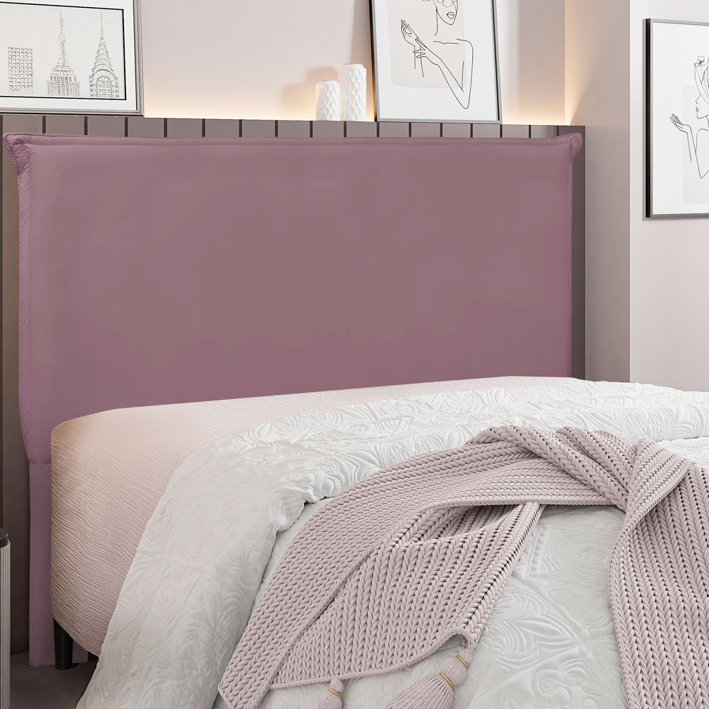 Cabeceira King 1,95m Veneza Veludo Uva - Pallazio