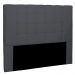 Cabeceira King 1,95m Verona Suede Cinza - Pallazio
