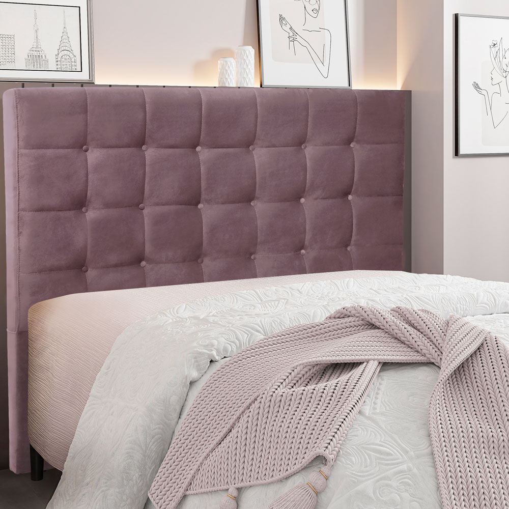 Cabeceira King 1,95m Verona Veludo Uva - Pallazio