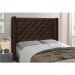 Cabeceira King 1,95m Vicenza Suede Marrom Café - Pallazio