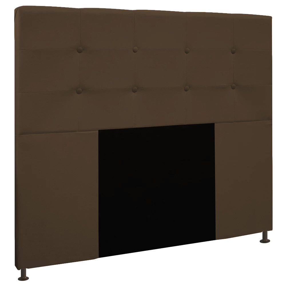 Cabeceira King 1,95m Zurique Suede Marrom - Pallazio