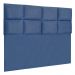 Cabeceira Modulada Casal 1,40m Lorena Suede Azul Marinho - Pallazio
