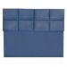 Cabeceira Modulada Casal 1,40m Lorena Suede Azul Marinho - Pallazio