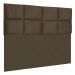 Cabeceira Modulada Casal 1,40m Lorena Suede Marrom - Pallazio