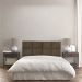 Cabeceira Modulada Casal 1,40m Lorena Suede Marrom - Pallazio