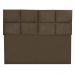 Cabeceira Modulada Casal 1,40m Lorena Suede Marrom - Pallazio