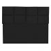 Cabeceira Modulada Solteiro 0,90m Lorena Suede Preto - Pallazio