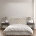 Cabeceira Painel Capitonê Casal 1,40m Jade Suede Bege - Pallazio