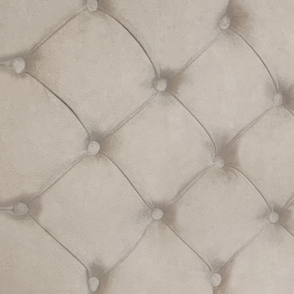 Cabeceira Painel Capitonê Casal 1,40m Jade Suede Bege - Pallazio