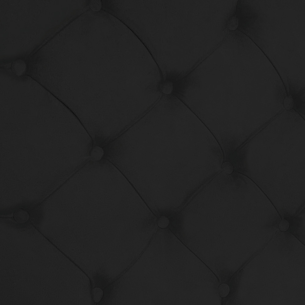 Cabeceira Painel Capitonê Casal 1,40m Jade Suede Preto - Pallazio