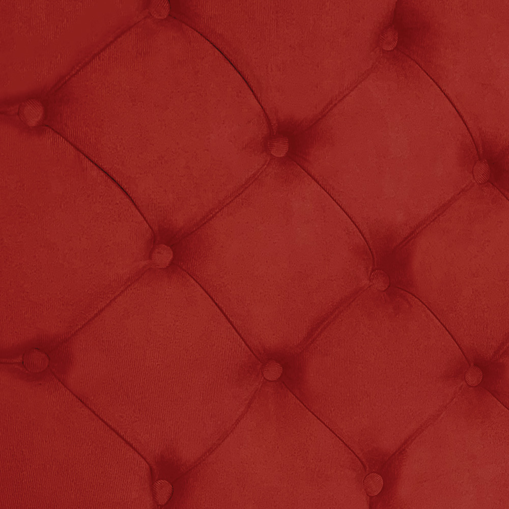 Cabeceira Painel Capitonê Casal 1,40m Jade Suede Vermelho - Pallazio